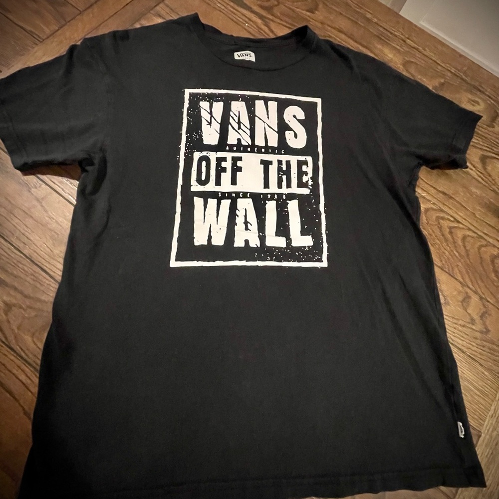 Vans Black 'Off The Wall' Short Sleeve Tee